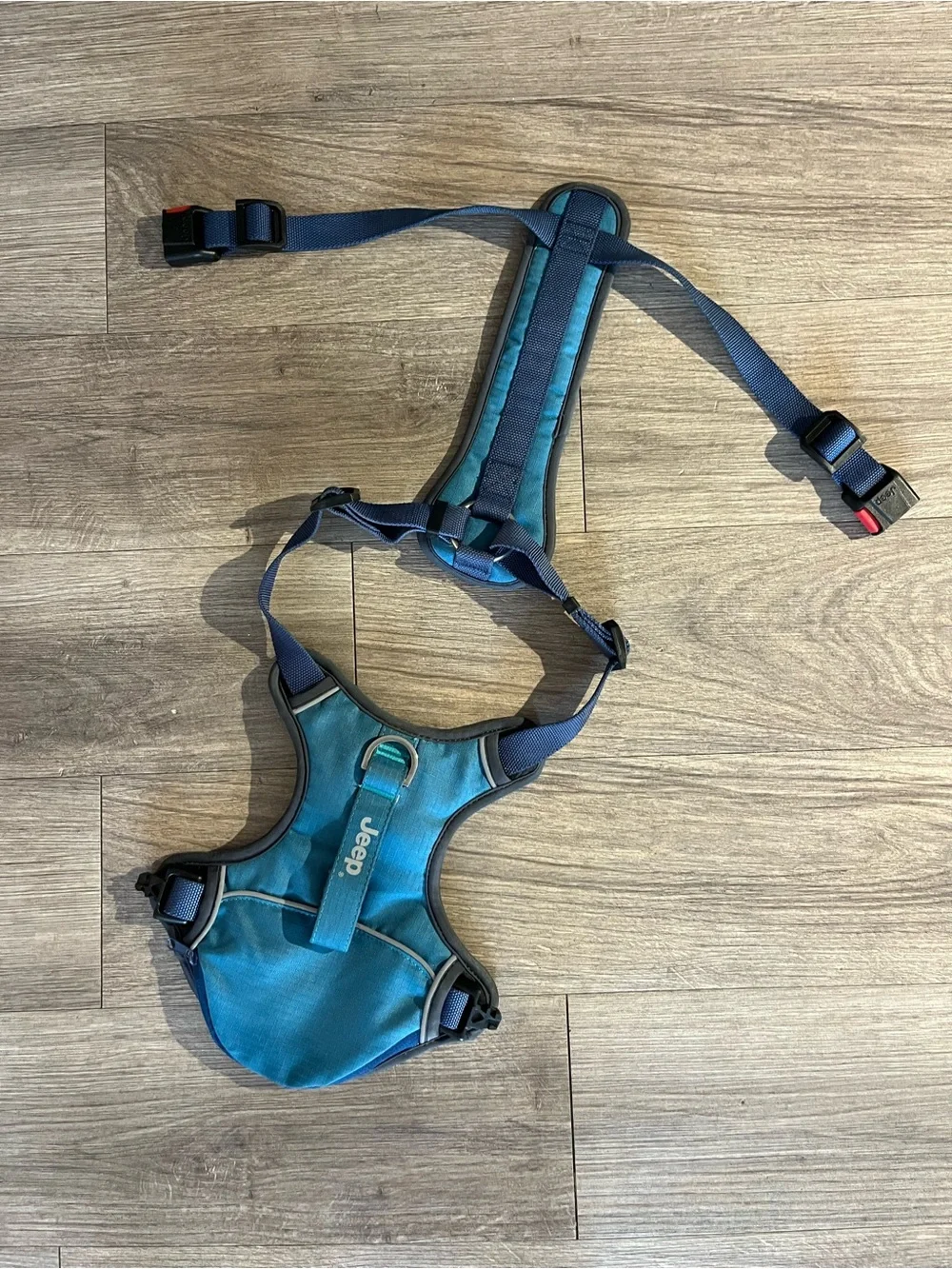 Jeep Teal and Navy Dog Harness